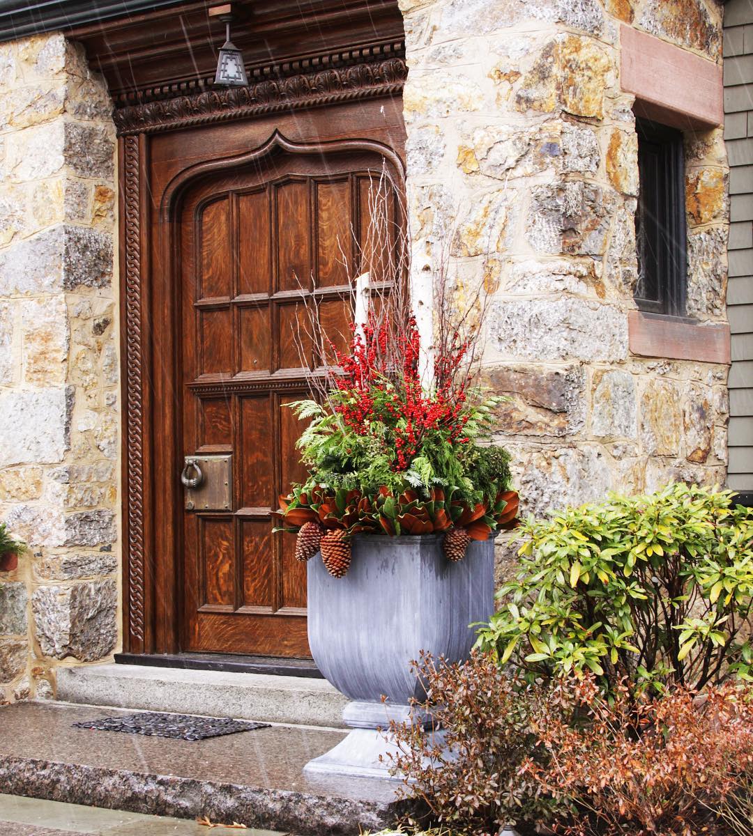 Outdoor Holiday Planters Boston Design Guide